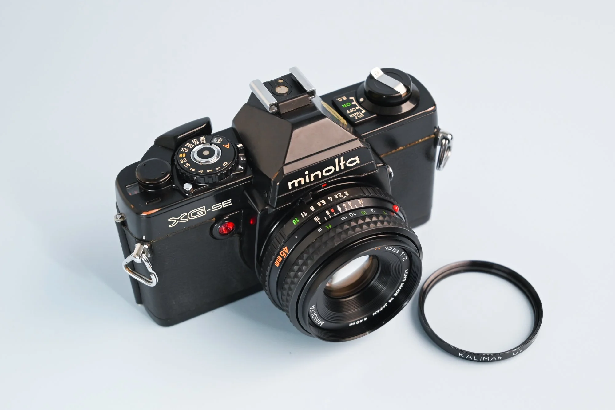 Minolta XG-SE 35mm Film Camera with MD Rokkor X 45mm F/2 Fast